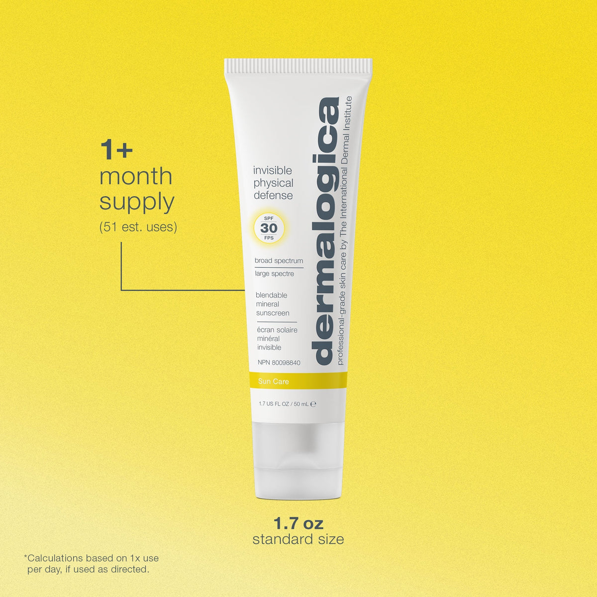 invisible physical defense mineral sunscreen spf30
