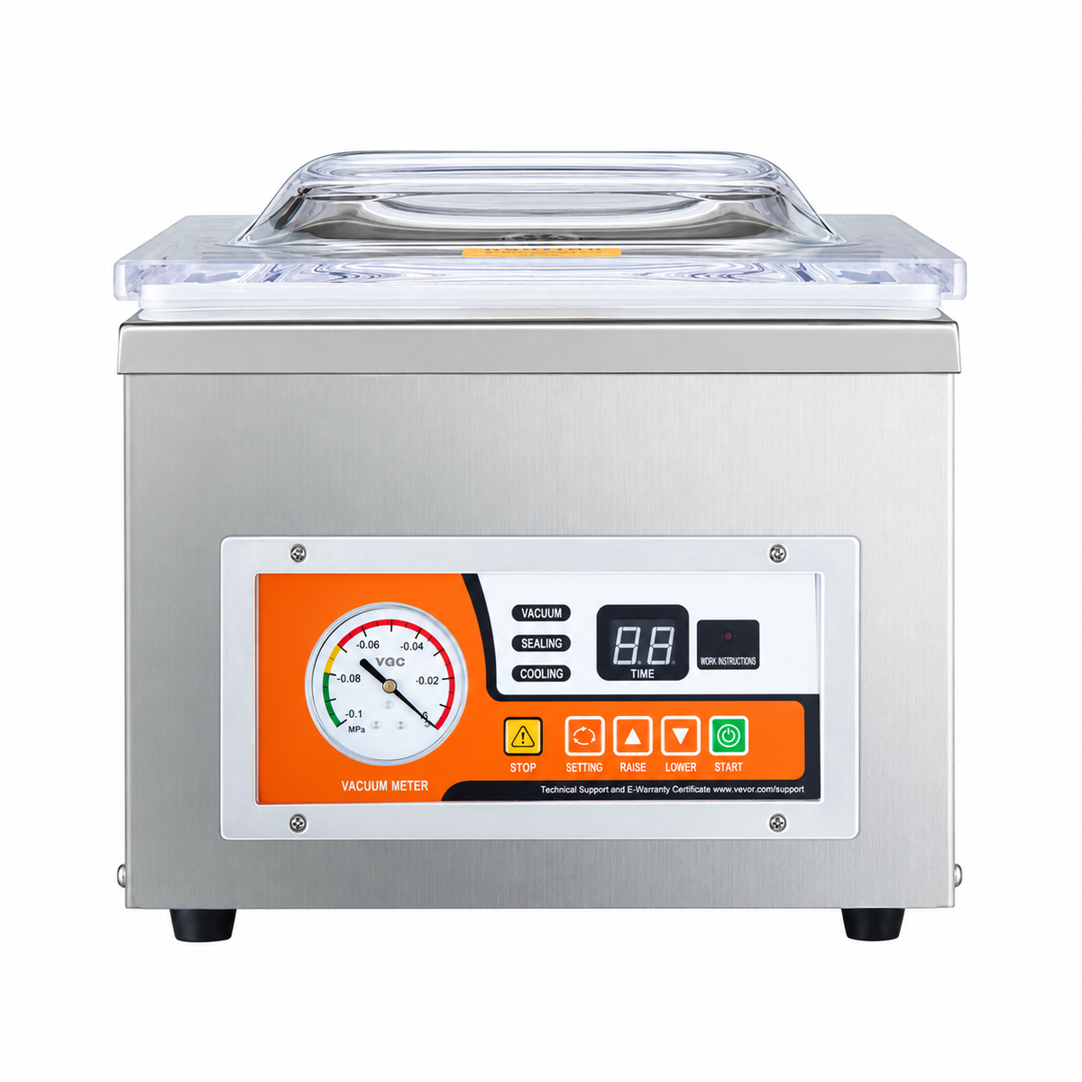 Kitchen Slot Machine Chamber Vacuum Sealer, 260W Sealing Power, Vacuum Packing Machine for ...