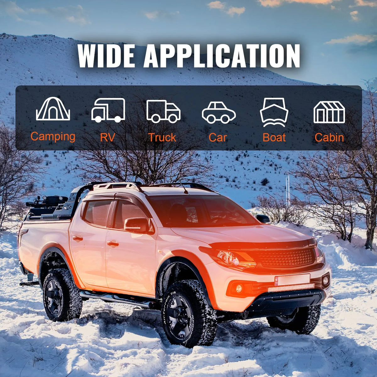 8 KW Diesel Air Heater, Bluetooth App Control All-in-one Diesel Heater with Automatic Altitude Adjustment, Remote Control and LCD, Portable Parking Heater for RV Trailer Camper Van Boat